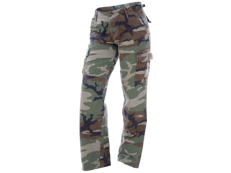 Women's army trousers RIPSTOP woodland